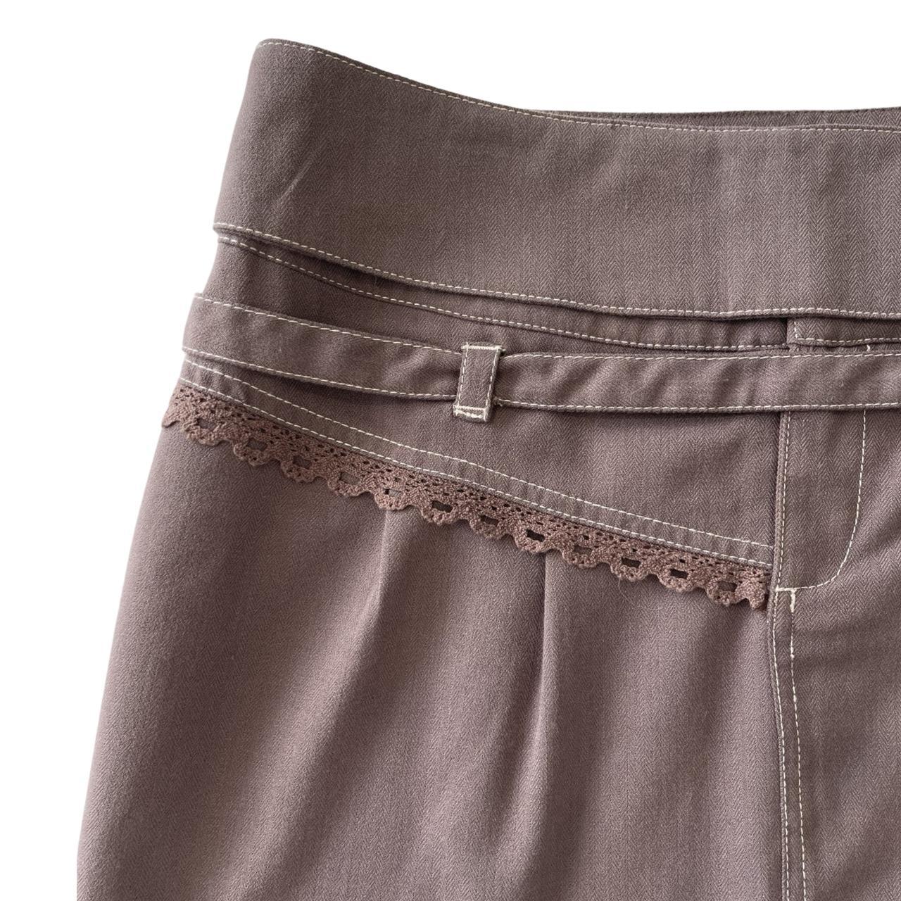 brown belt mini skirt