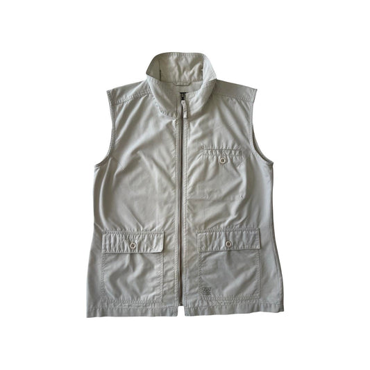 high neck zip utility vest