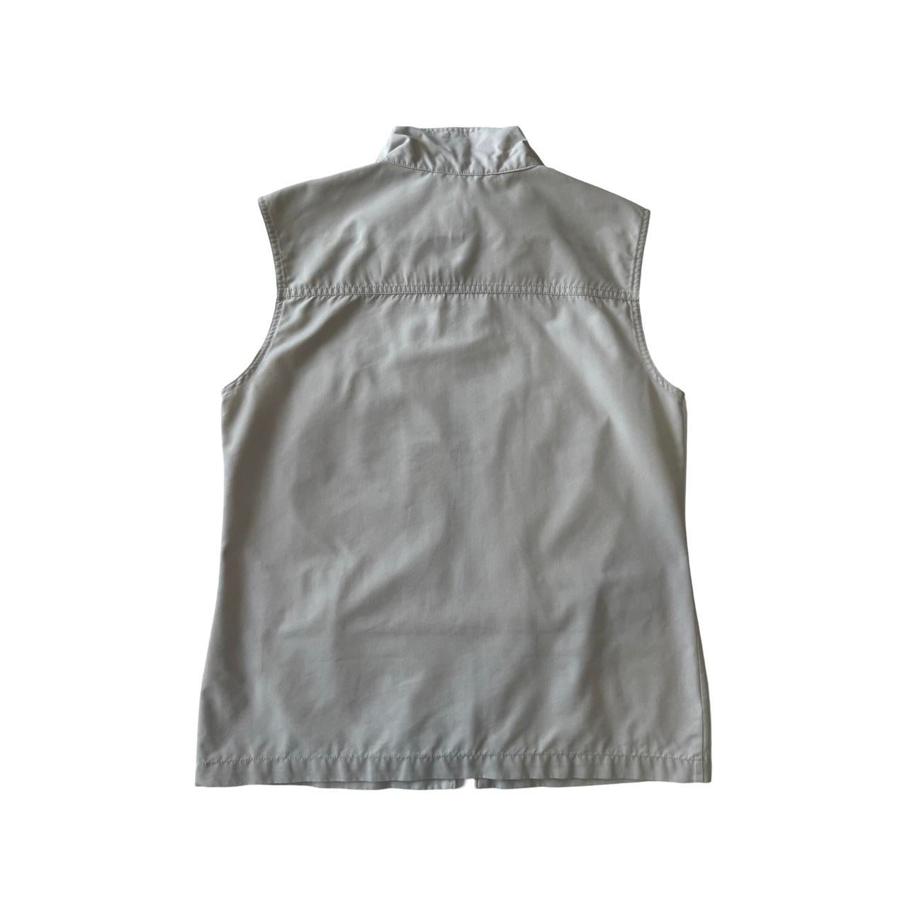 high neck zip utility vest