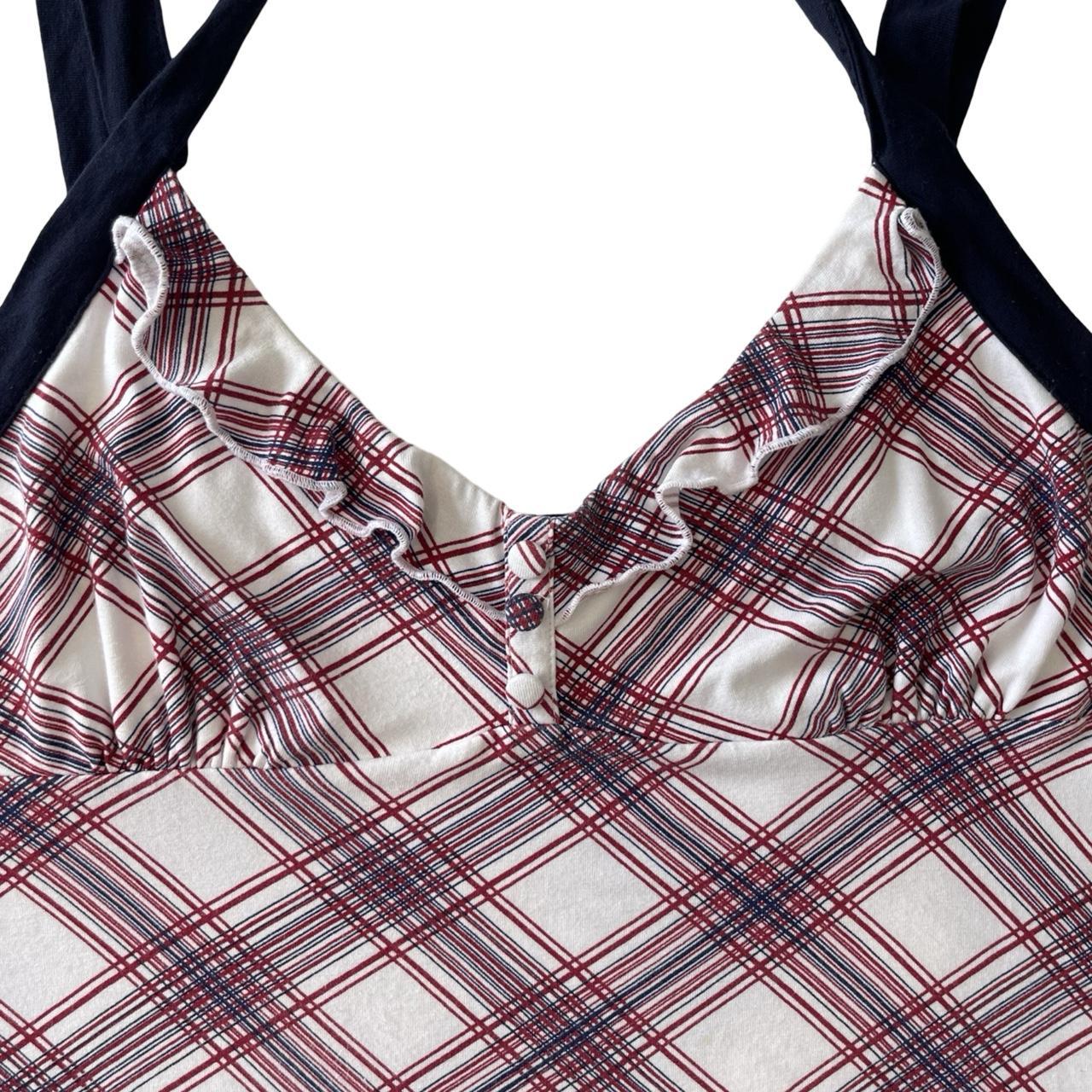 checked cami / halter neck top