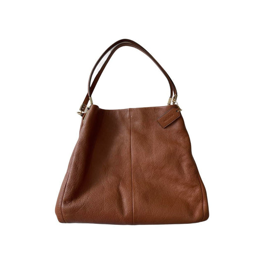 coach leather slouchy shoulder bag