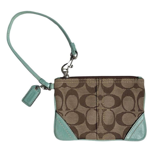 coach monogram wristlet