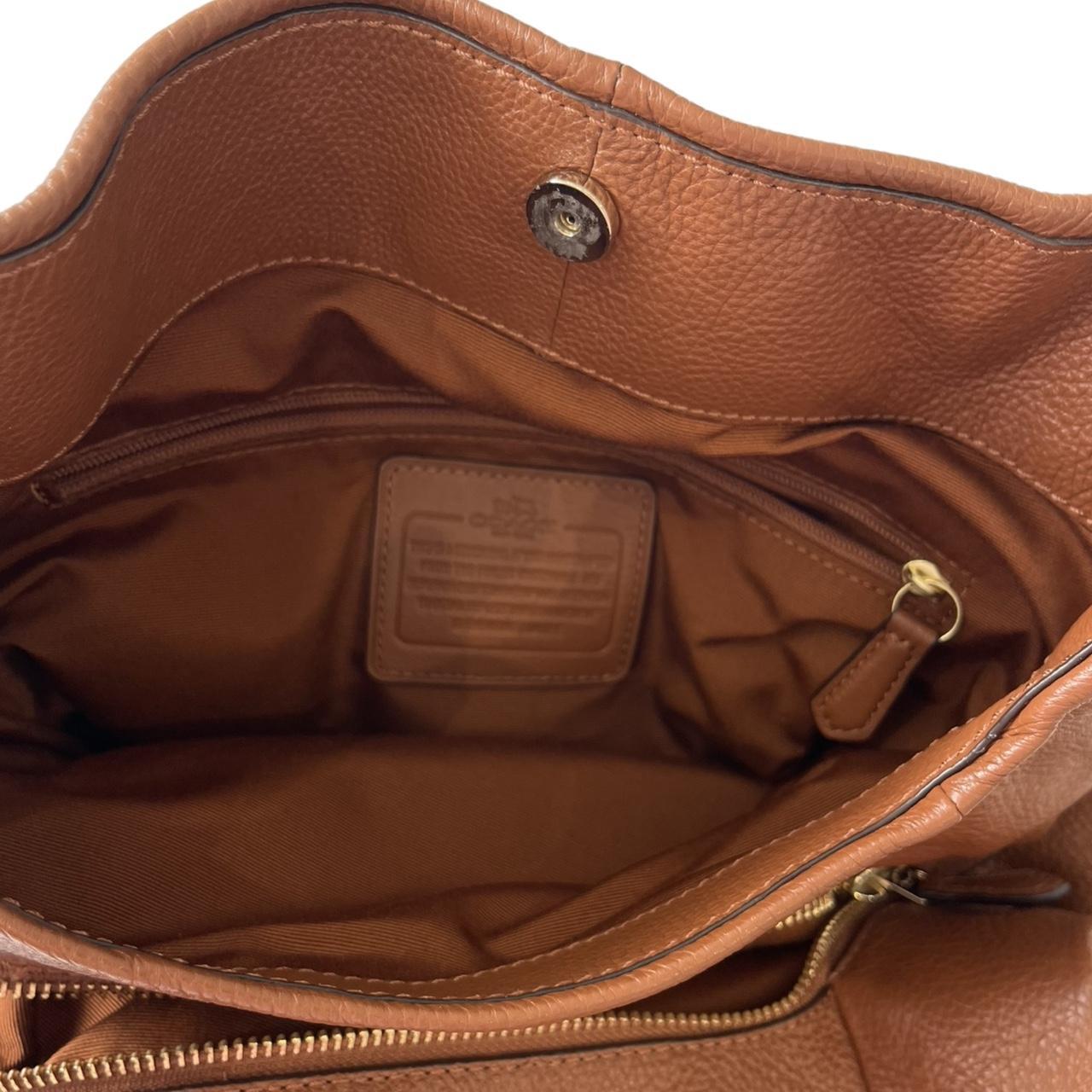 coach leather slouchy shoulder bag