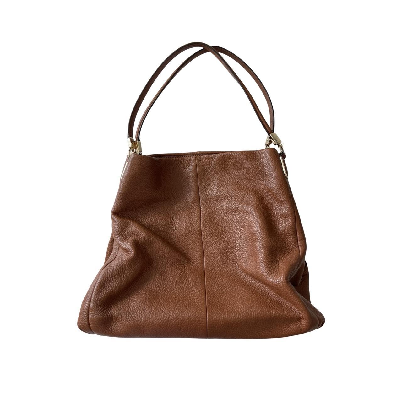 coach leather slouchy shoulder bag