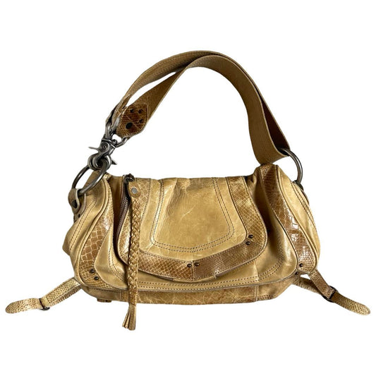 tan snake bag