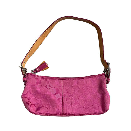 hot pink coach monogram bag