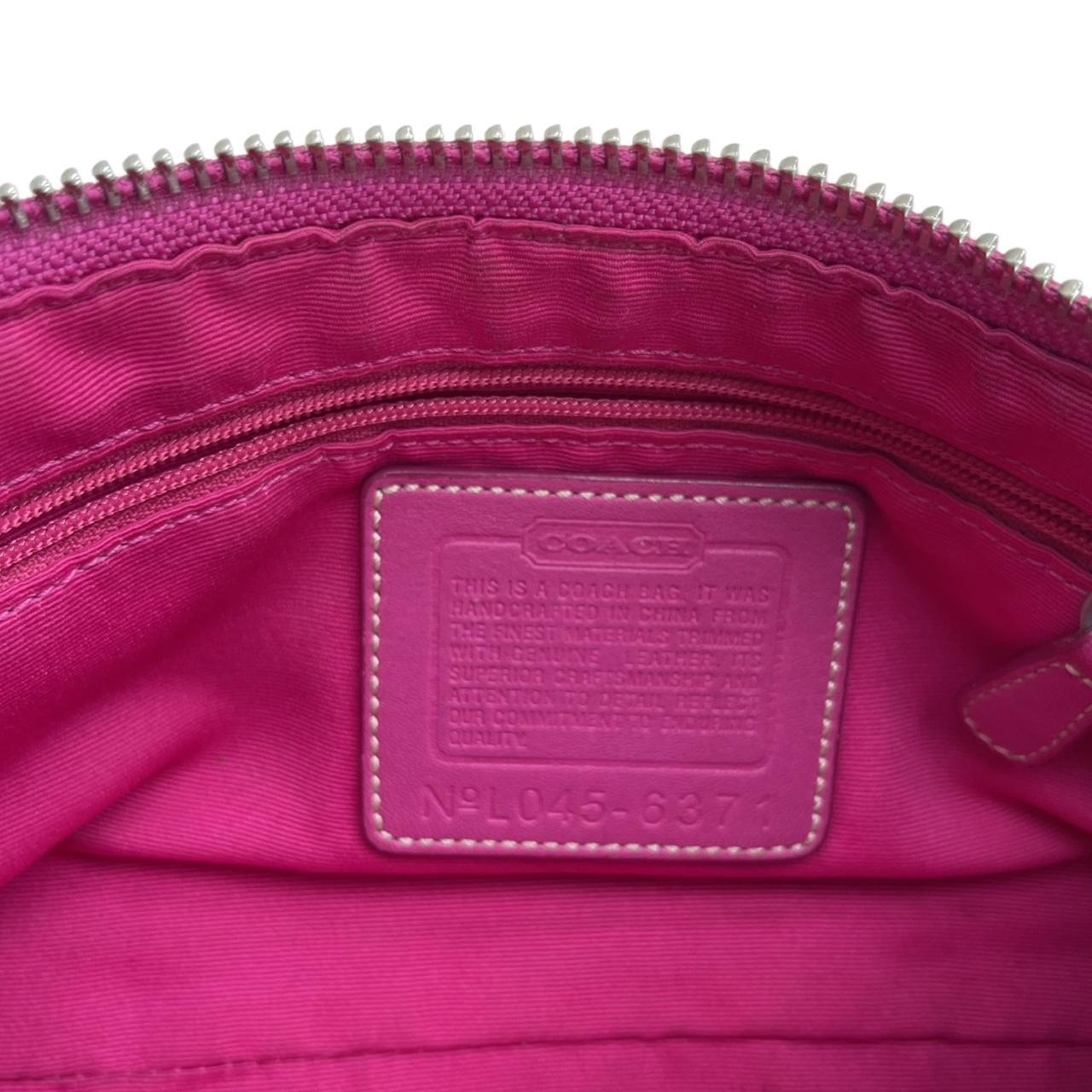 hot pink coach monogram bag