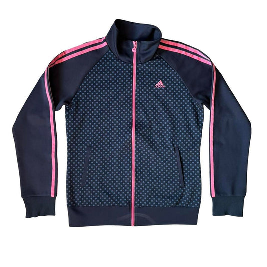 adidas navy polka dot track jacket