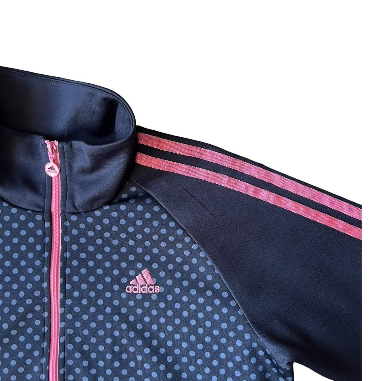 adidas navy polka dot track jacket