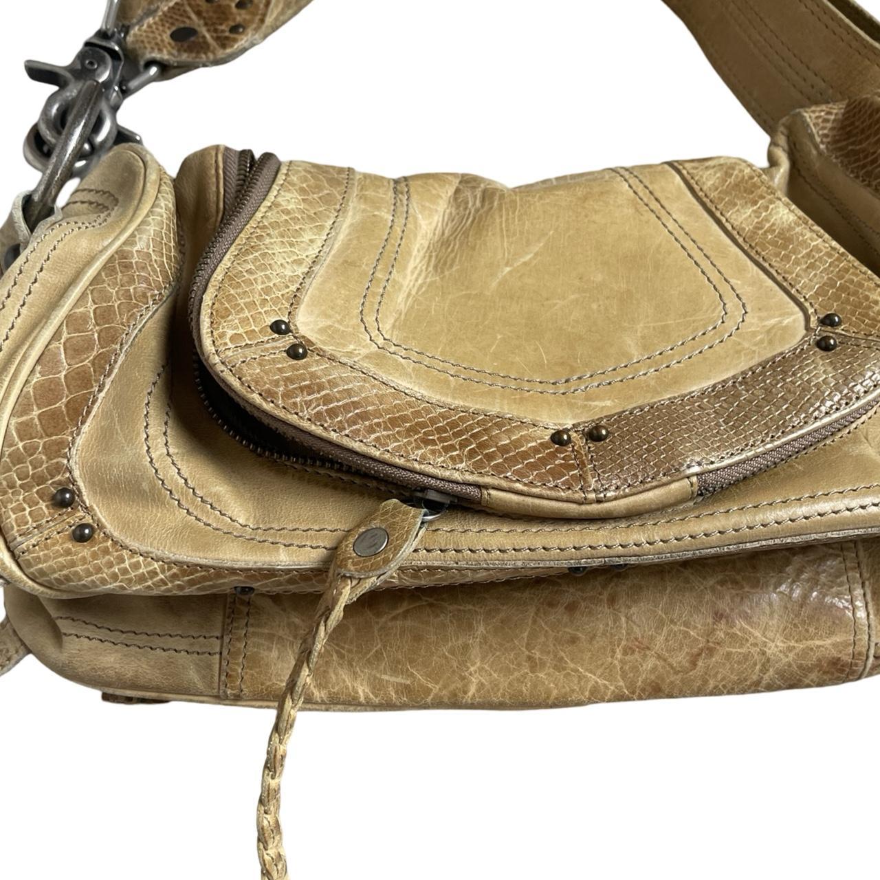 tan snake bag