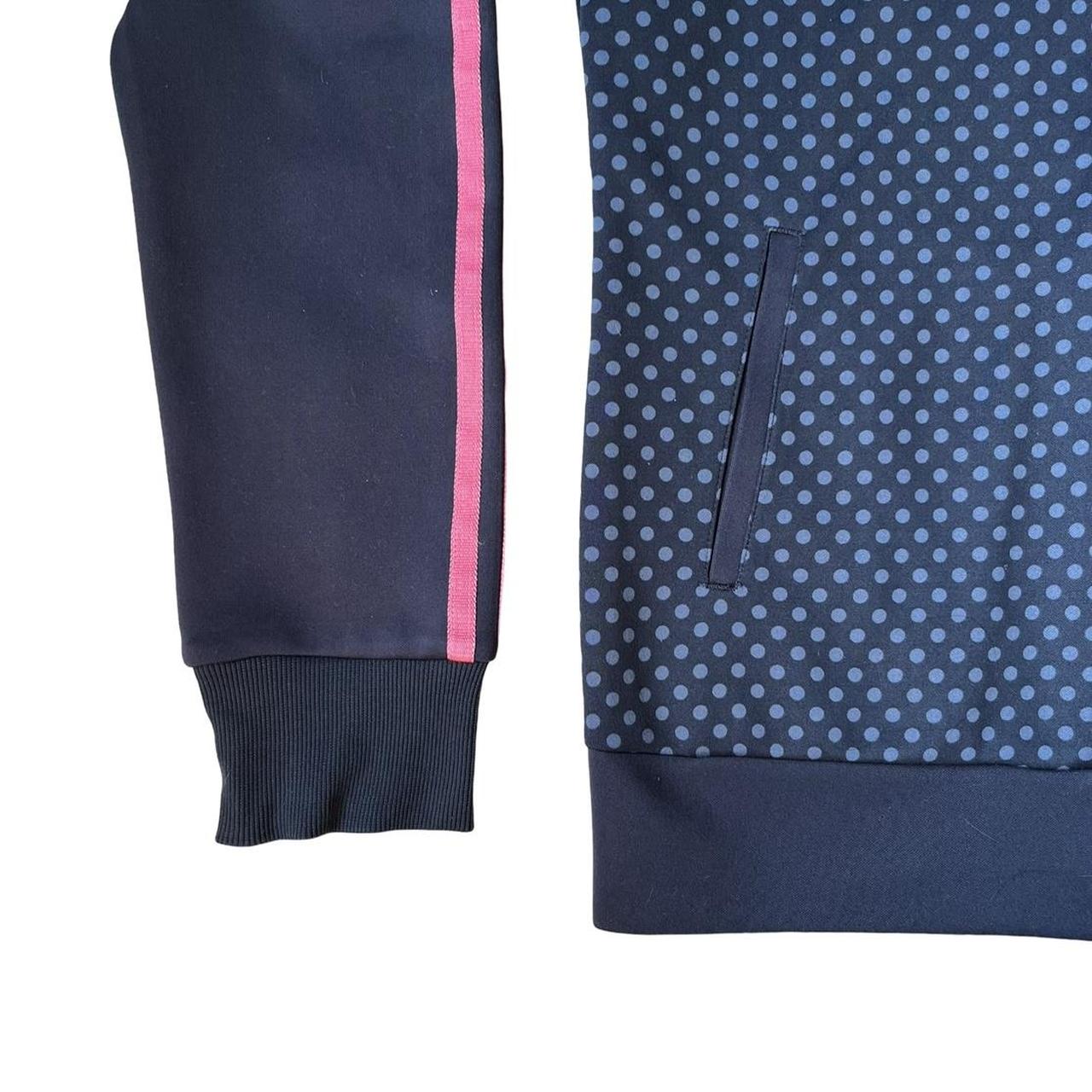 adidas navy polka dot track jacket