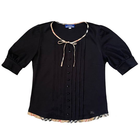 burberry blue label puff sleeve blouse