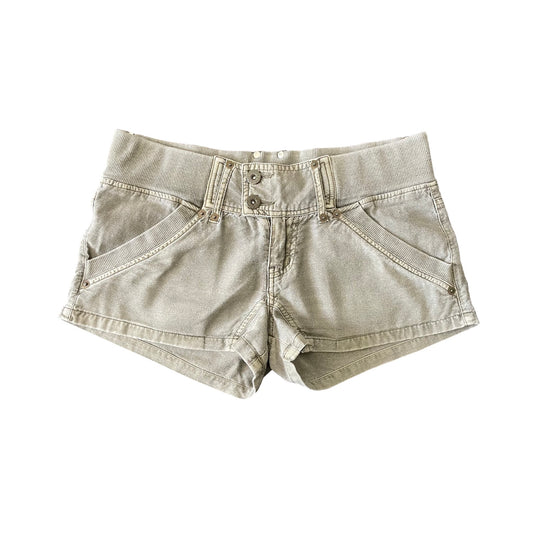 khaki mini shorts