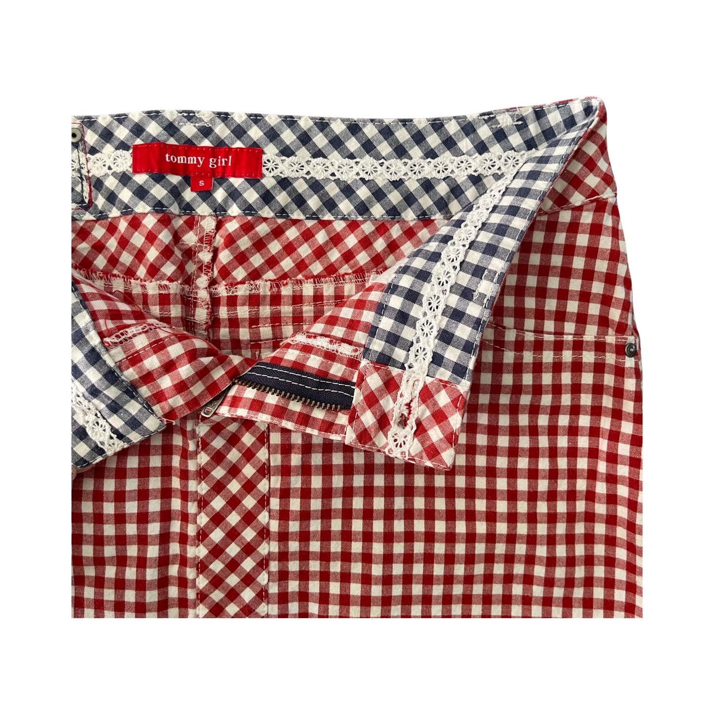 gingham tommy girl mini skirt