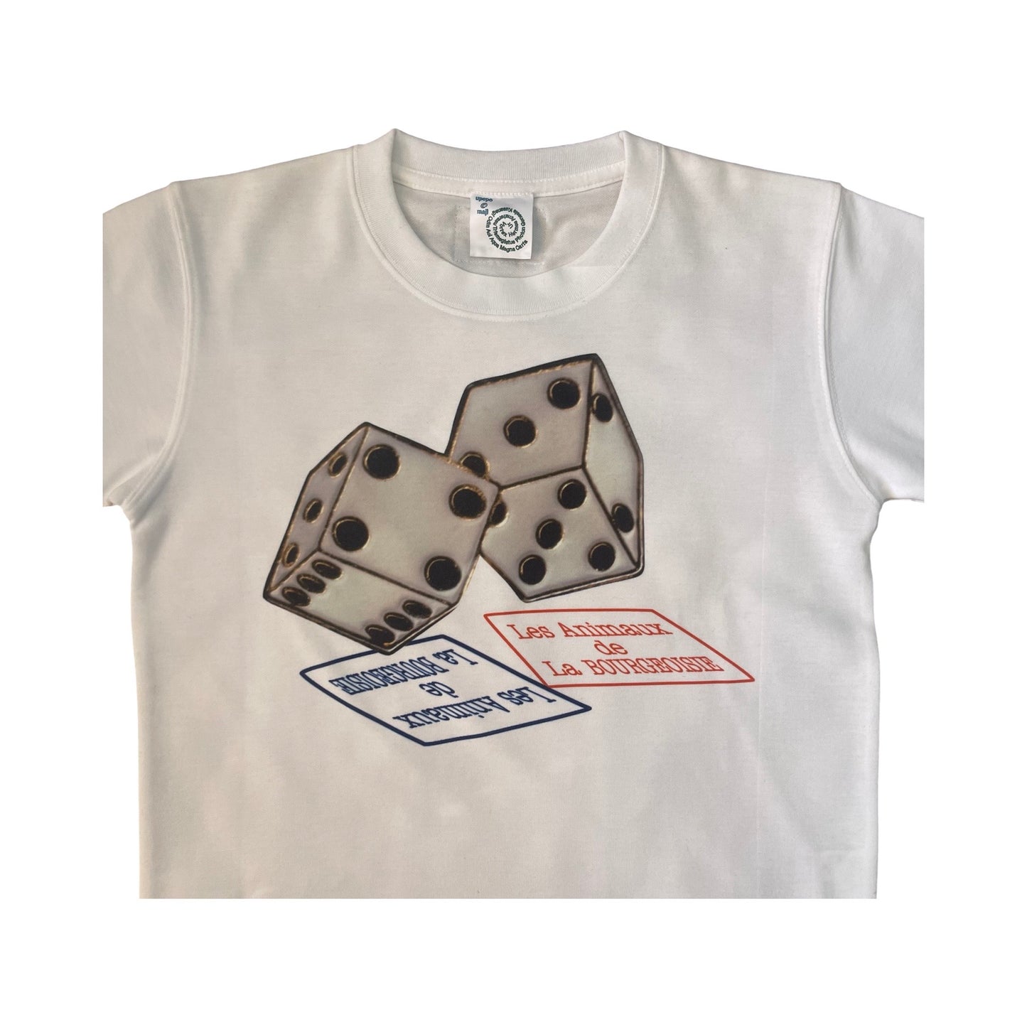 dice graphic short sleeve t shirt