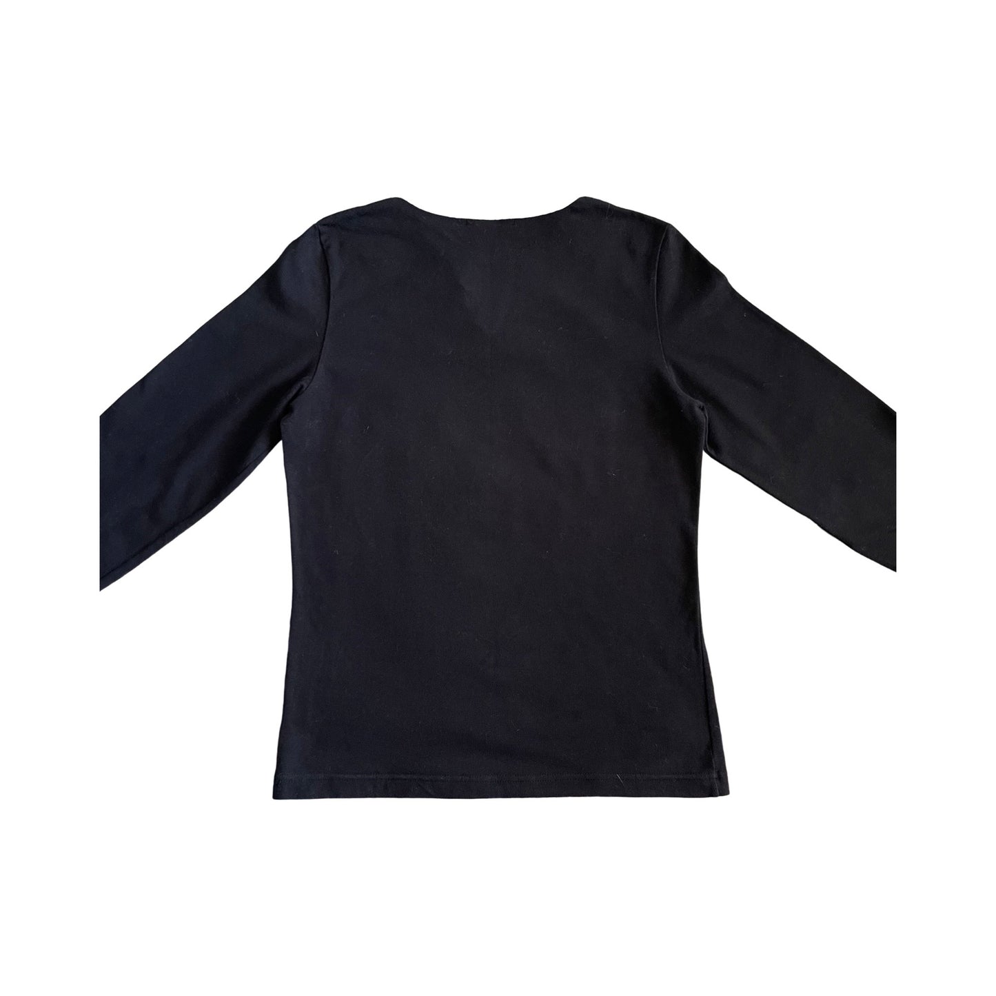 burberry 3/4 sleeve key hole top