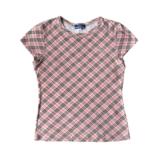 burberry pink nova check tshirt