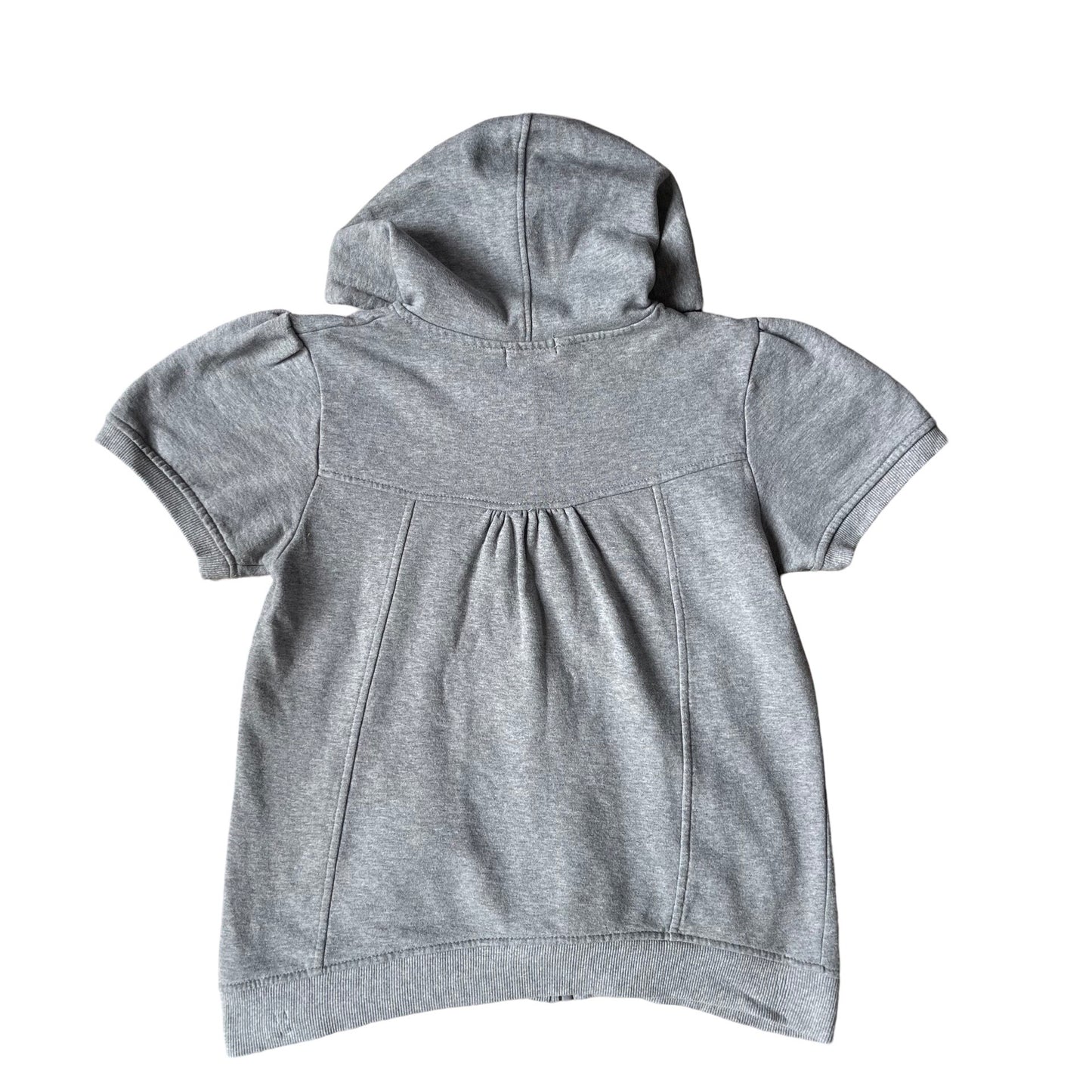 short sleeve zip up hoodie