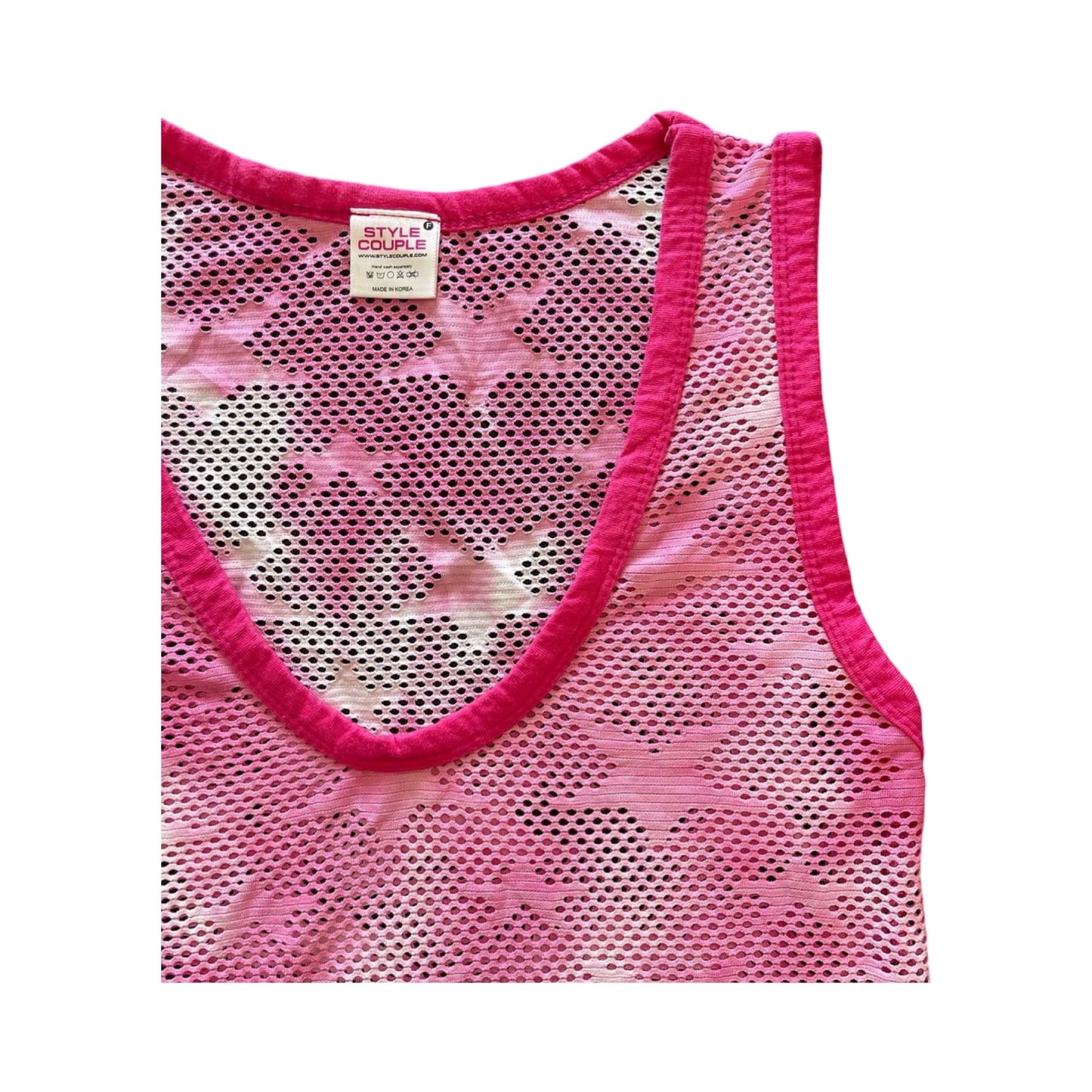 fishnet star tank top