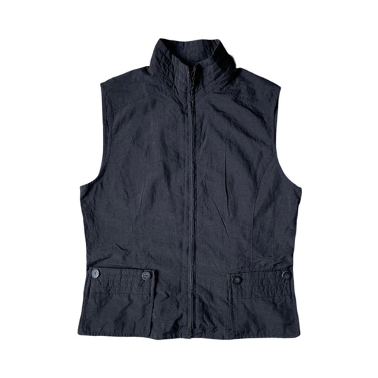 nylon zip up vest