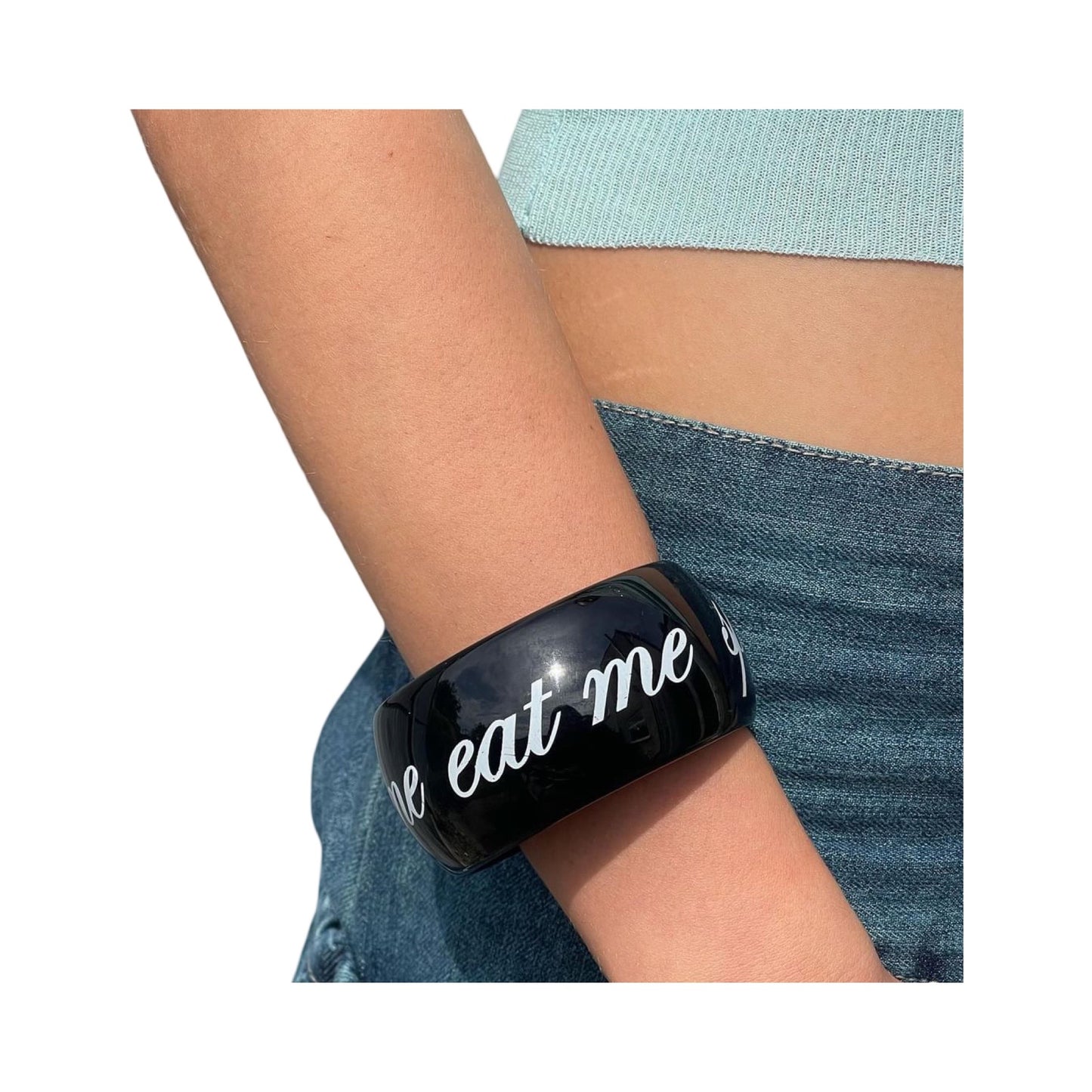 love me, eat me, spank me bangle