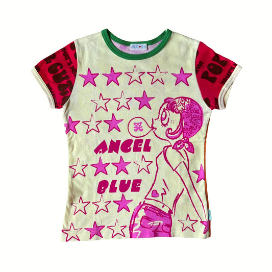 angel blue pop & cute tshirt