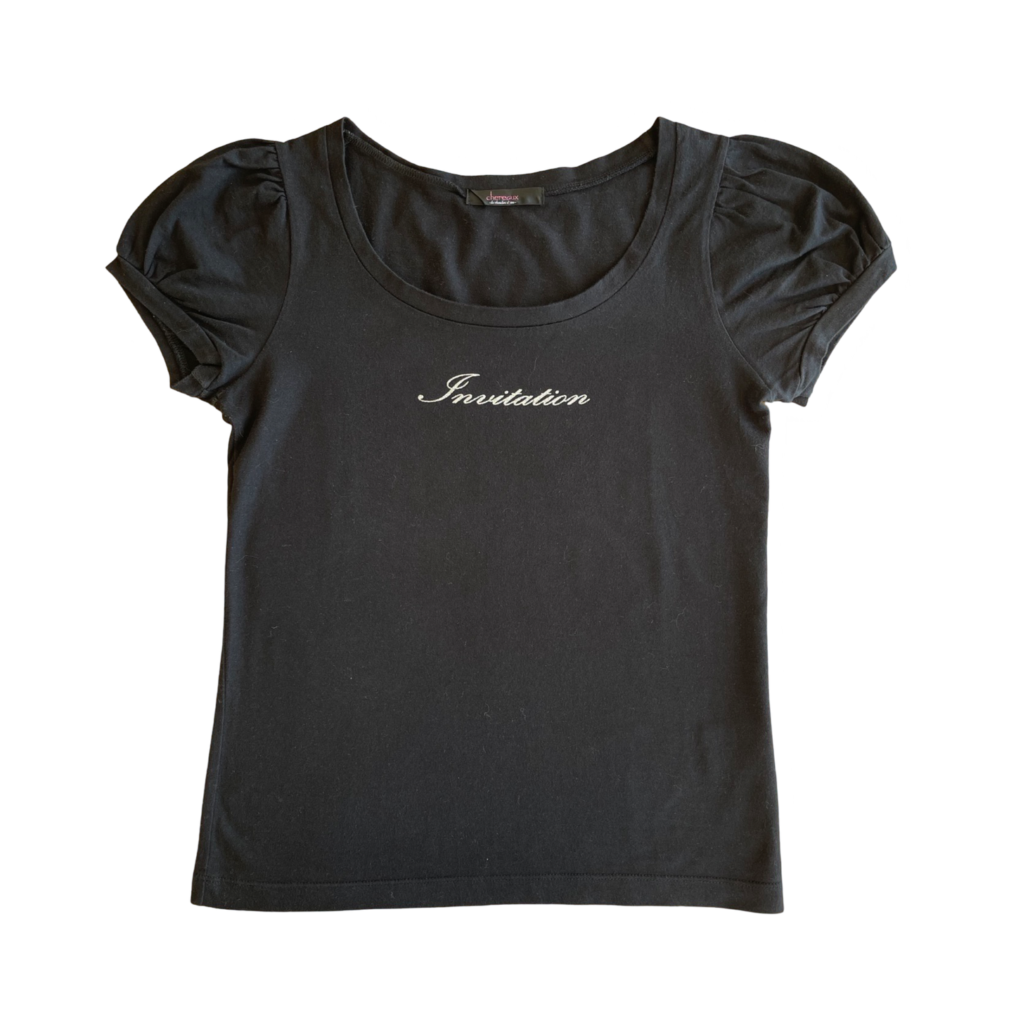 Invitation Puff Sleeve T-Shirt