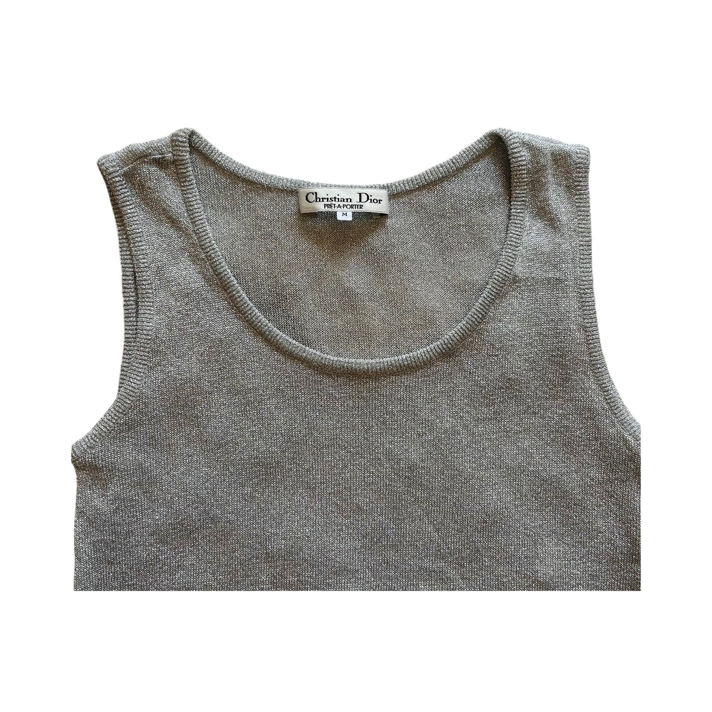 dior knit tank top