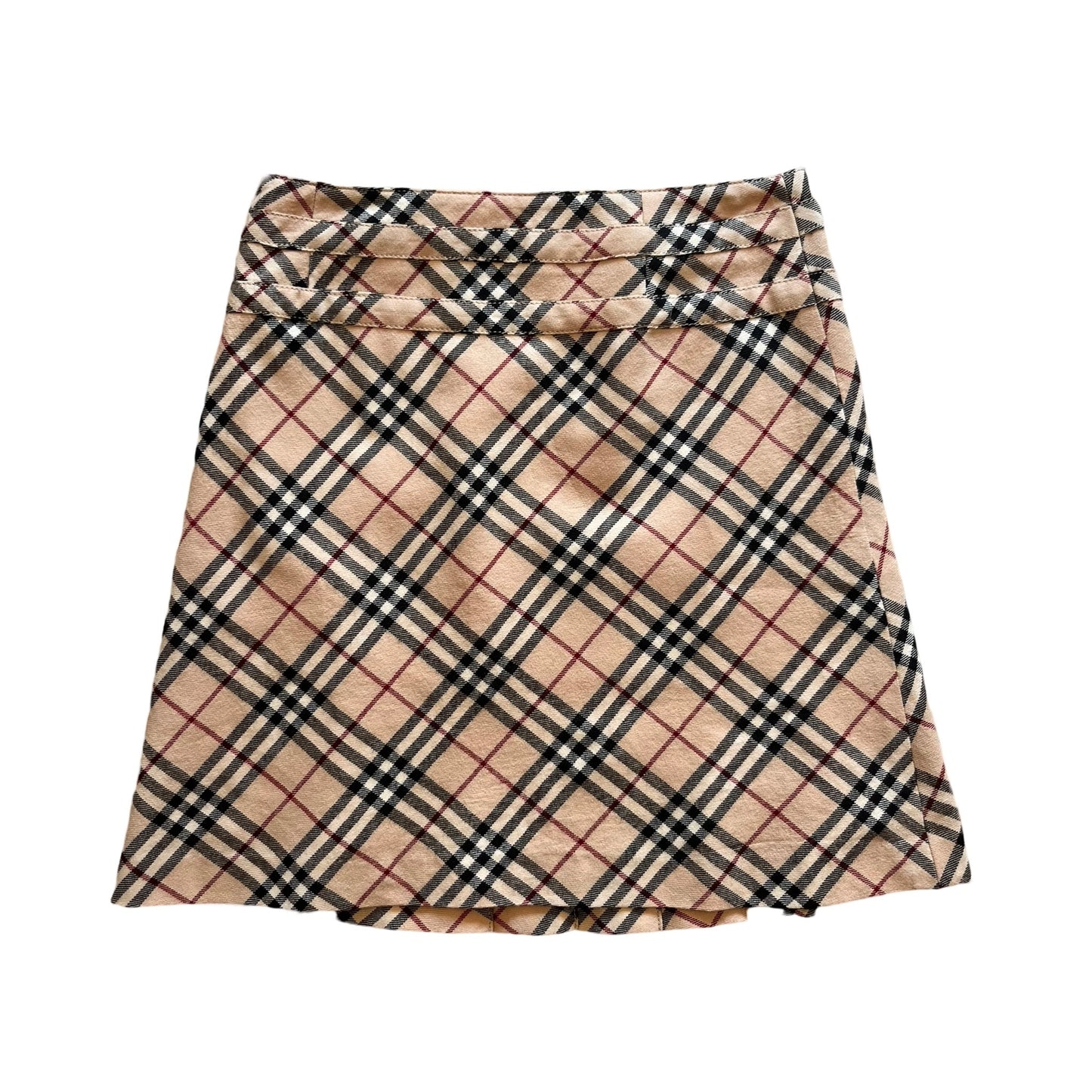 burberry pleated mini skirt