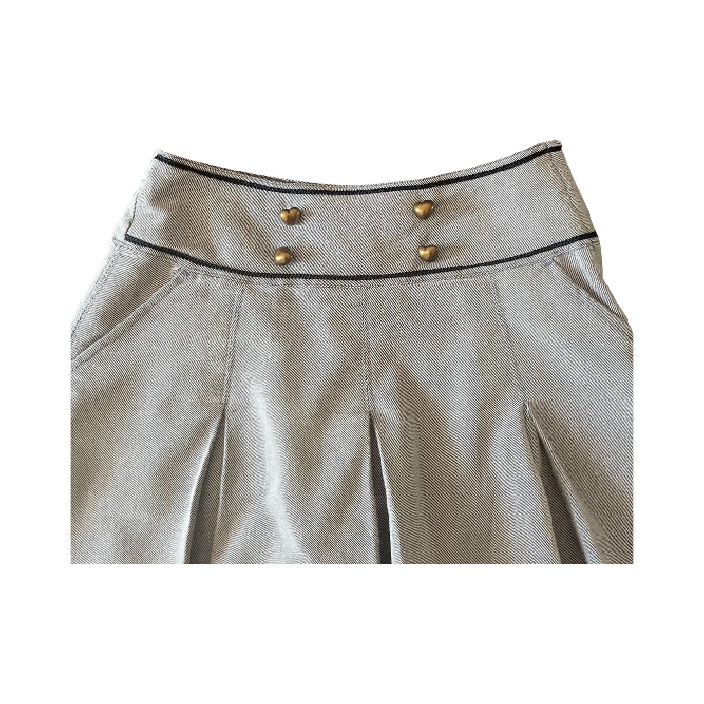 mezzo piano pleated skirt