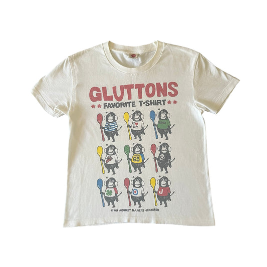 gluttons monkey graphic tee