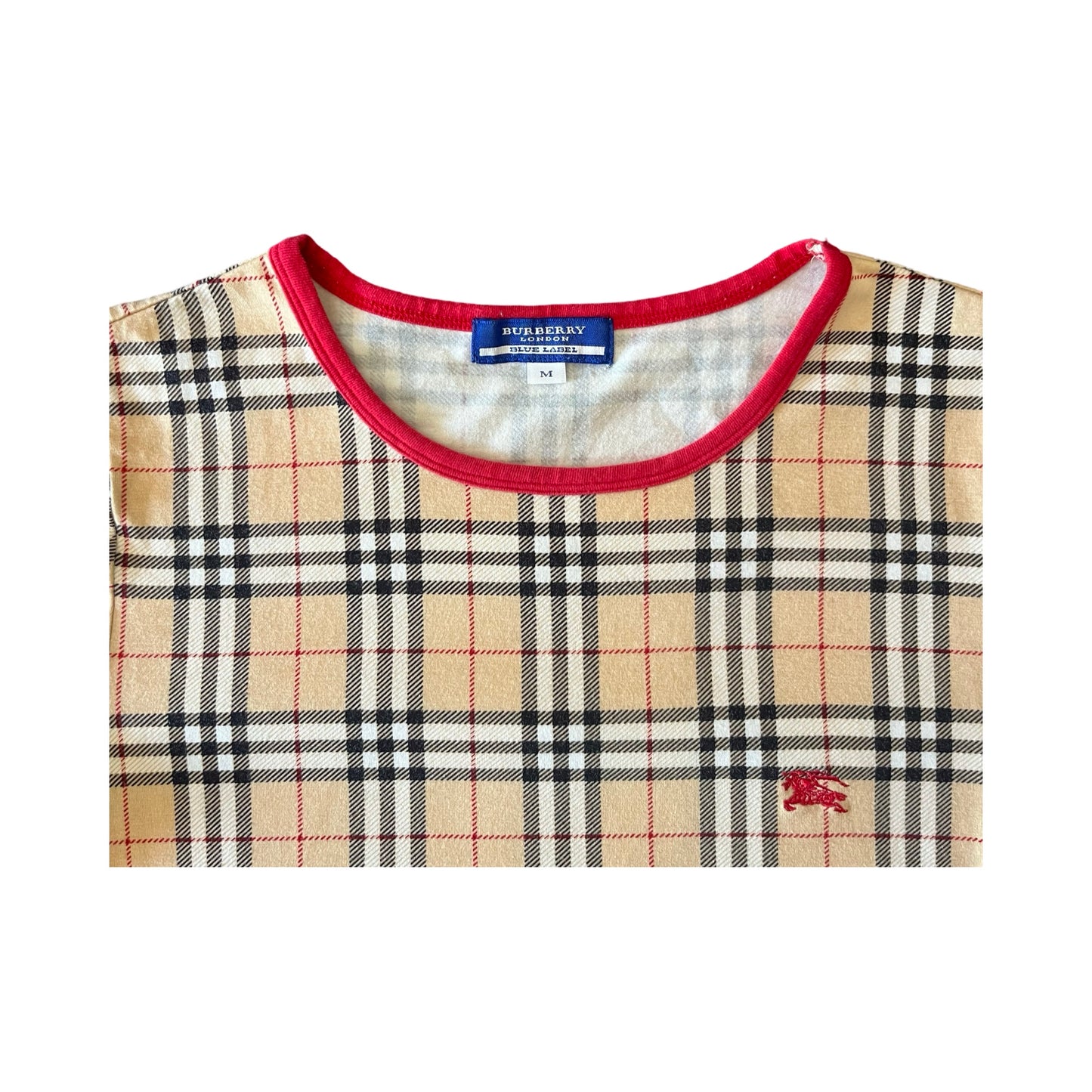 burberry nova check ringer tee