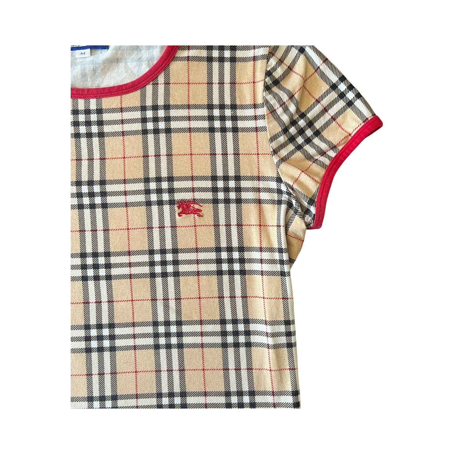 burberry nova check ringer tee