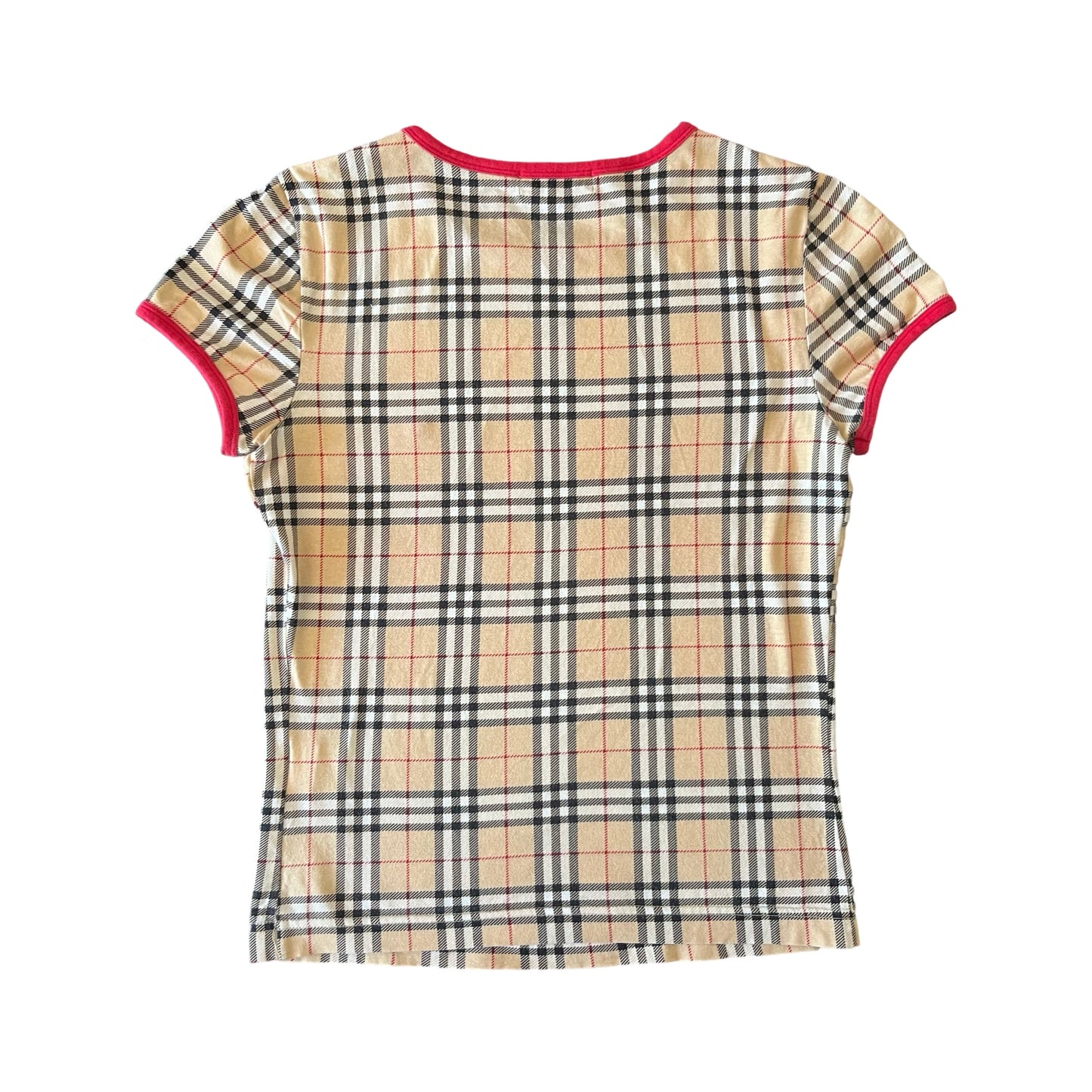 burberry nova check ringer tee