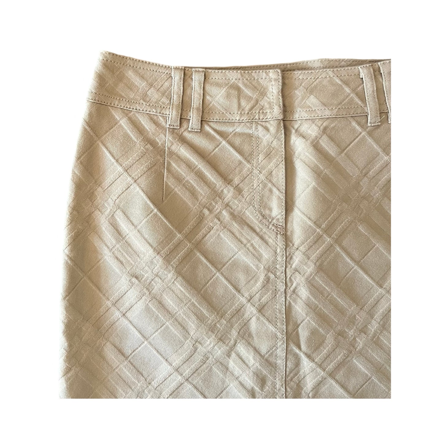 burberry embossed midi skirt