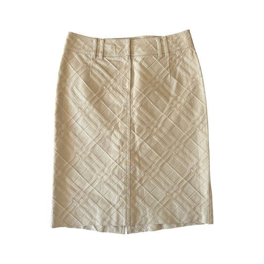 burberry embossed midi skirt