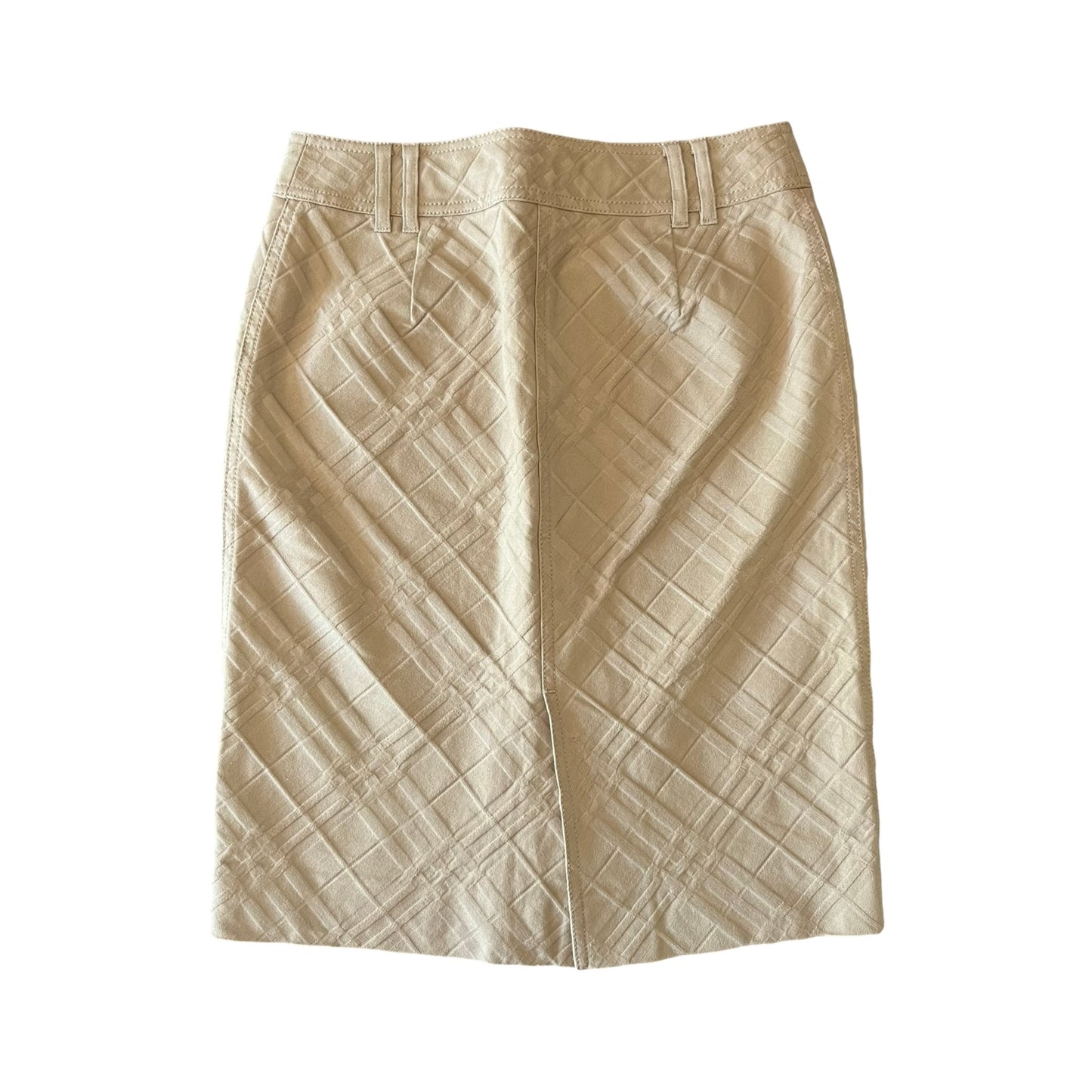 burberry embossed midi skirt