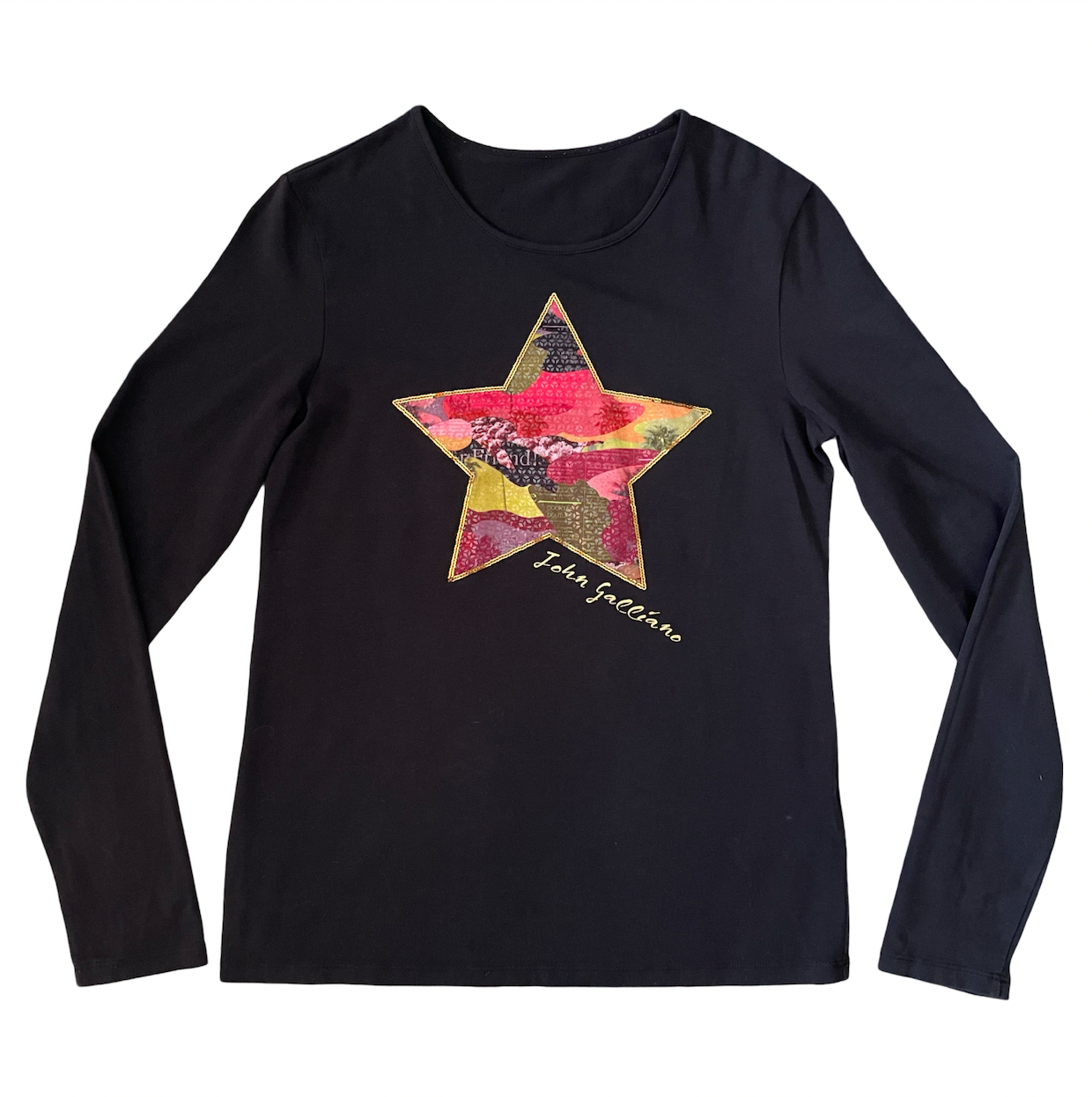 john galliano sequin star longsleeve