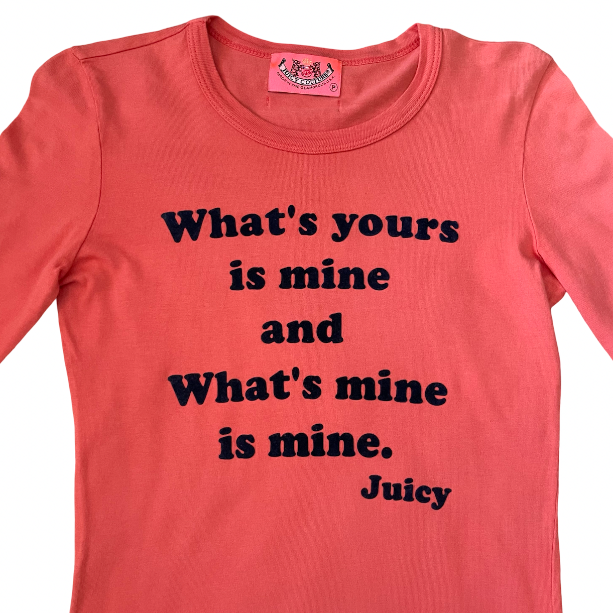 00s juicy couture slogan longsleeve