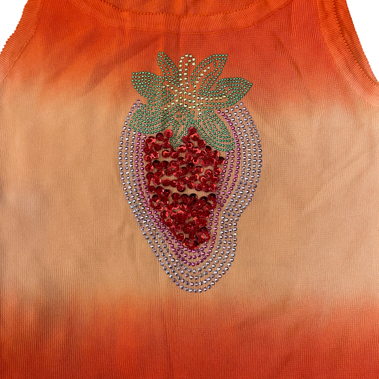 strawberry sequin vest