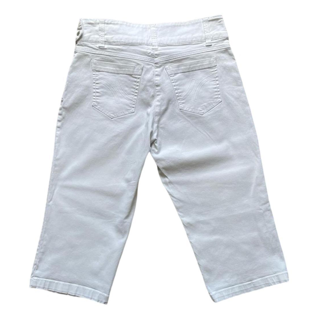 eyelet white capris