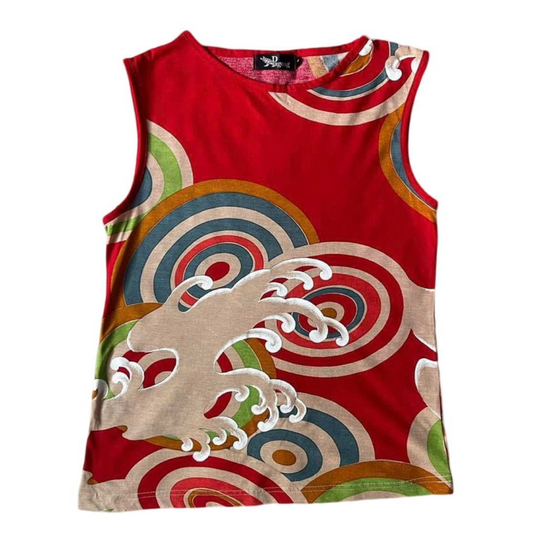 pagong japanese wave tank top