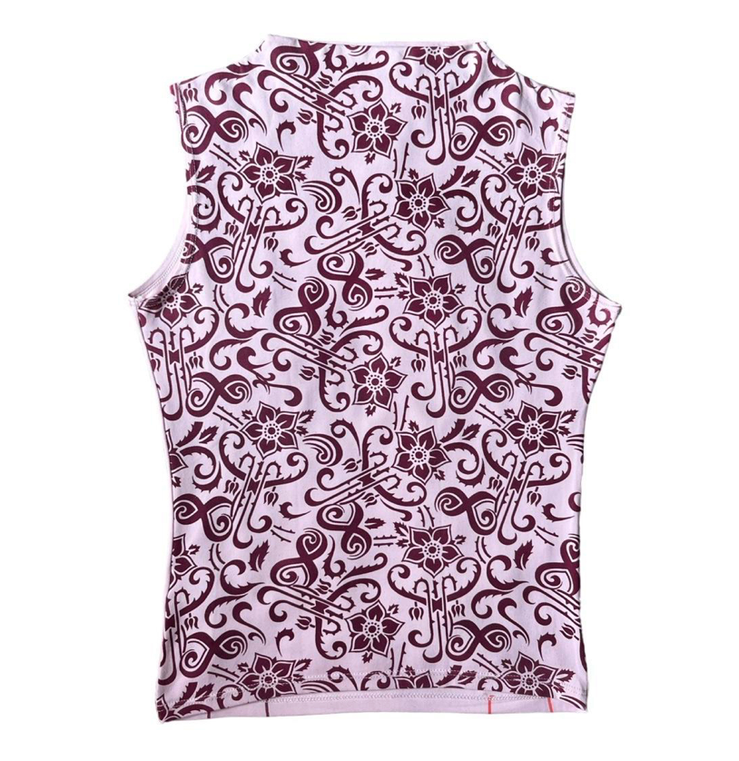 graphic high neck tank top