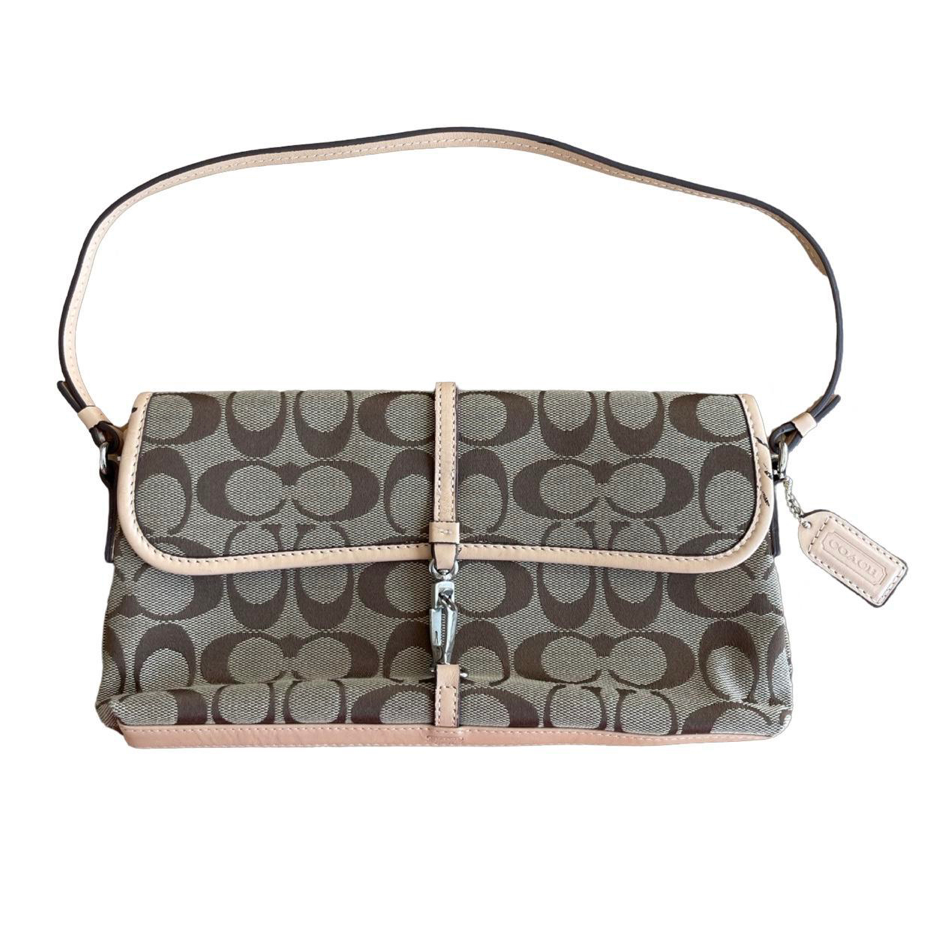 coach clasp mini shoulder bag