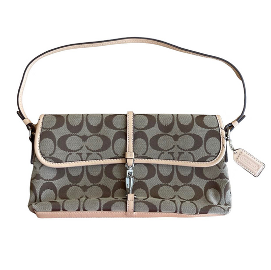 coach clasp mini shoulder bag