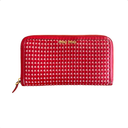 miu miu woven purse