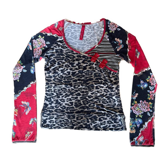 eva & claudi leopard & butterfly longsleeve