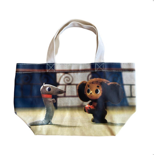 cheburashka mini tote bag