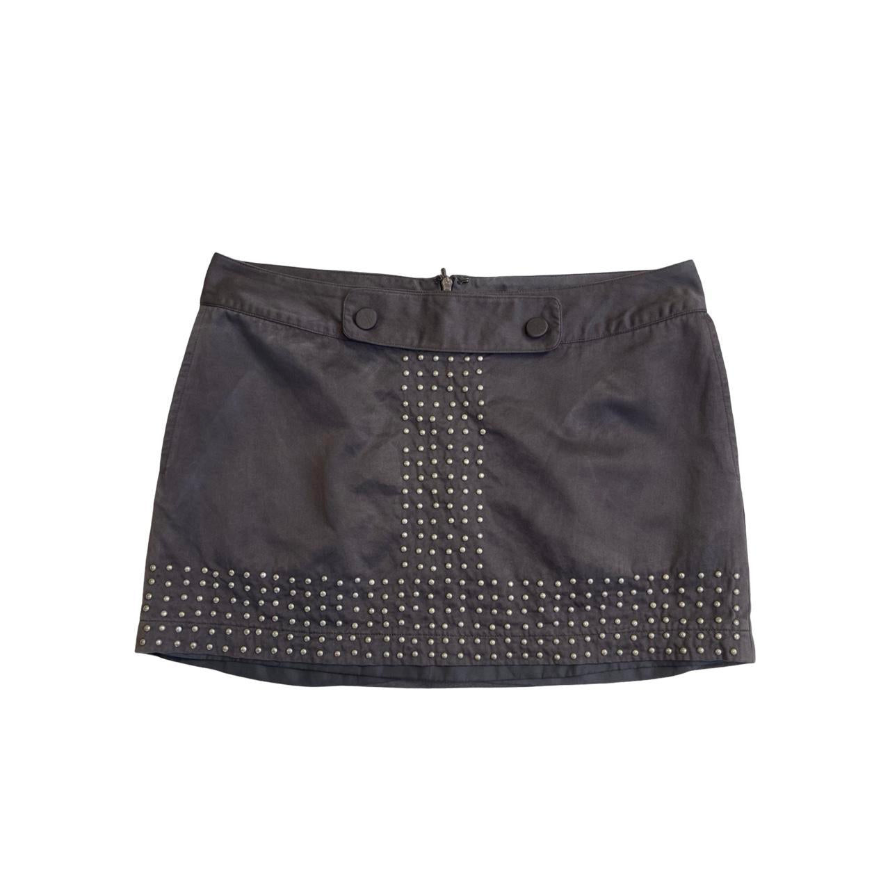 studded mini skirt