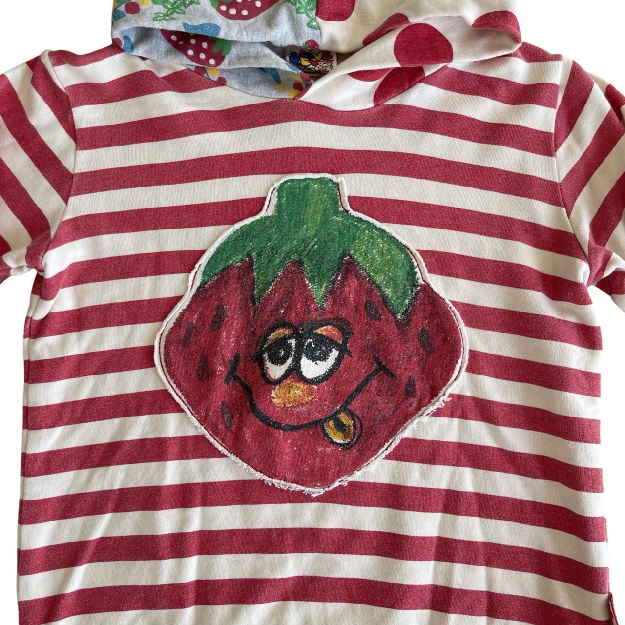 striped strawberry hoodie